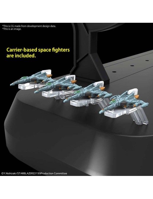 Bandai Be Forever Yamato REBEL 3199 Space Battleship Yamato 3199 3rd Refurbished Ver. Commemorative Paint 1/1000 Scale Model Kit