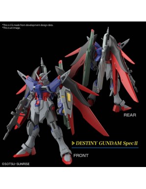 Bandai High Grade HGCE 1/144 Mobile Suit Gundam ZGMF/A-42S2 Destiny Gundam Spec II A-GXQ754/V2 Zeus Silhouette