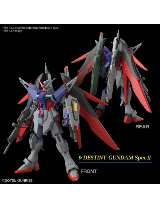 Bandai High Grade HGCE 1/144 Mobile Suit Gundam ZGMF/A-42S2 Destiny Gundam Spec II A-GXQ754/V2 Zeus Silhouette
