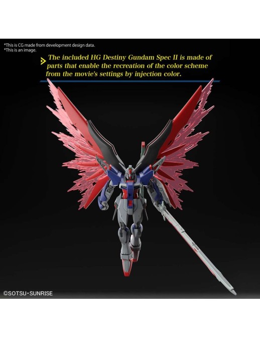 Bandai High Grade HGCE 1/144 Mobile Suit Gundam ZGMF/A-42S2 Destiny Gundam Spec II A-GXQ754/V2 Zeus Silhouette
