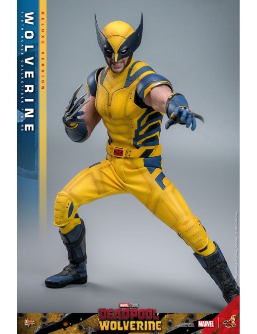 Hot Toys Movie Masterpiece Deadpool & Wolverine Wolverine 1/6 Scale Collectible Figure Deluxe Edition