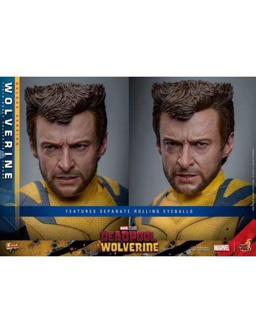 Hot Toys Movie Masterpiece Deadpool & Wolverine Wolverine 1/6 Scale Collectible Figure Deluxe Edition