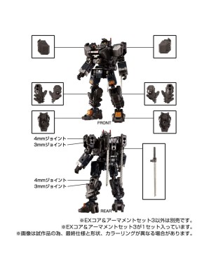 Takara Tomy Diaclone Reboot EX Core & Armament Set 3