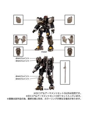 Takara Tomy Diaclone Reboot EX Core & Armament Set 3