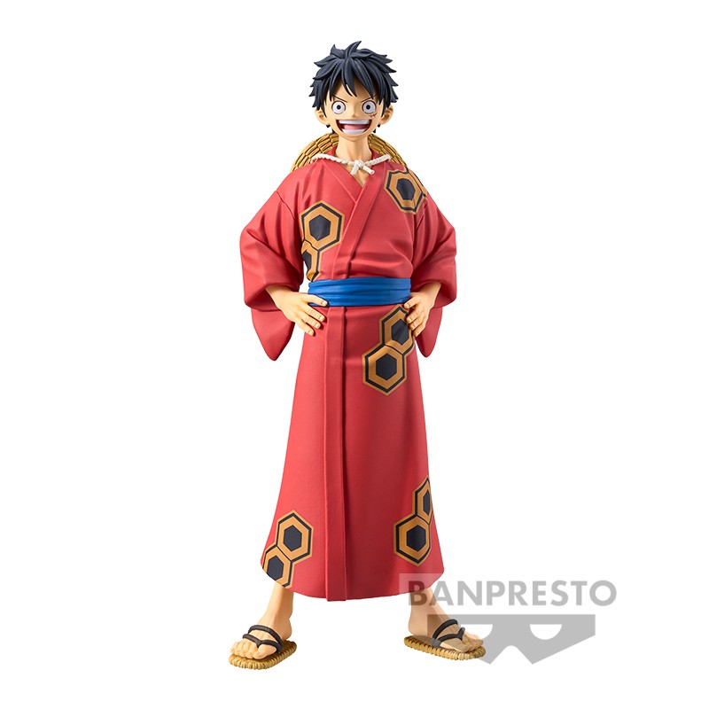BANPRESTO DXF ONE PIECE THE GRANDLINE MEN MONKEY D. LUFFY YUKATA VERSION