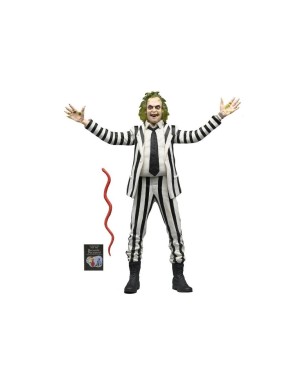 Neca Beetlejuice Black and White Suit