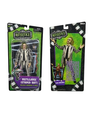 Neca Beetlejuice Black and White Suit