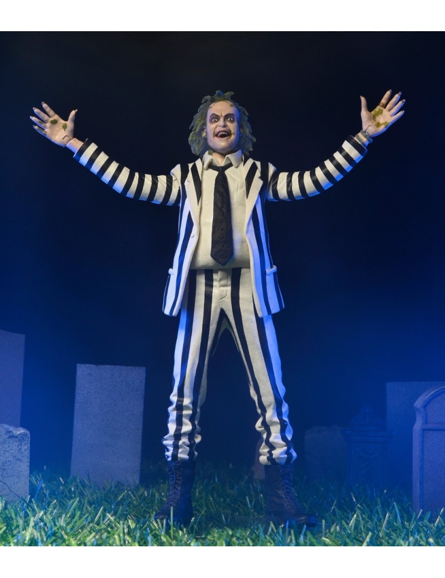 Neca Beetlejuice Black and White Suit Neca Beetlejuice Black and White Suit