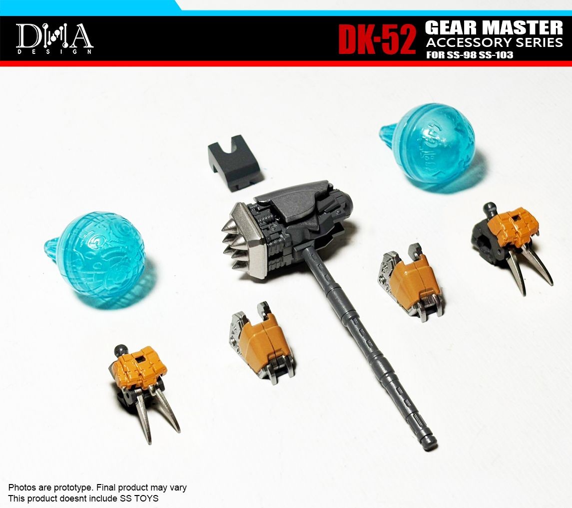 DNA DESIGN DK-52 UPGRADE KIT FOR STUDIO SERIES, OPTIMUS PRIMAL, CHEETOR AND RHINOX