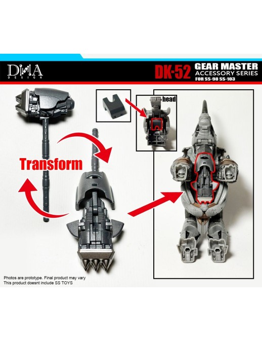 DNA Design DK-52 Upgrade Kit for Studio Series, Optimus Primal, Cheetor and Rhinox