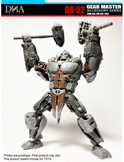 DNA Design DK-55 Upgrade Kit for Studio Series, Optimus Primal, Cheetor and Rhinox