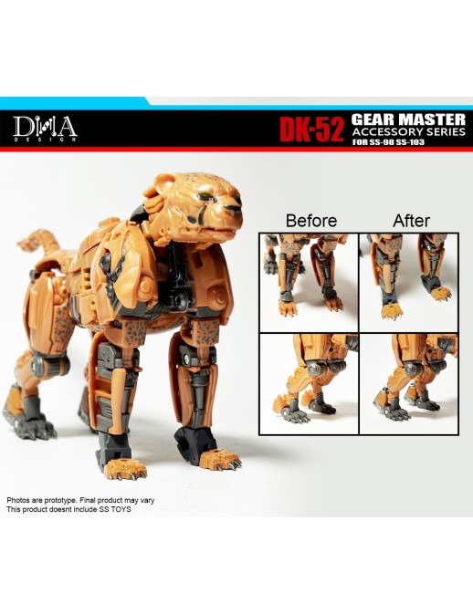 DNA Design DK-55 Upgrade Kit for Studio Series, Optimus Primal, Cheetor and Rhinox