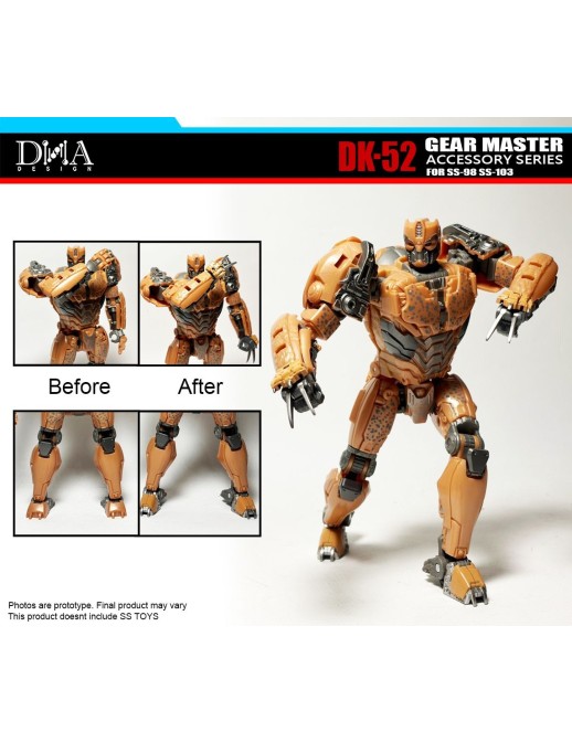 DNA Design DK-52 Upgrade Kit for Studio Series, Optimus Primal, Cheetor and Rhinox