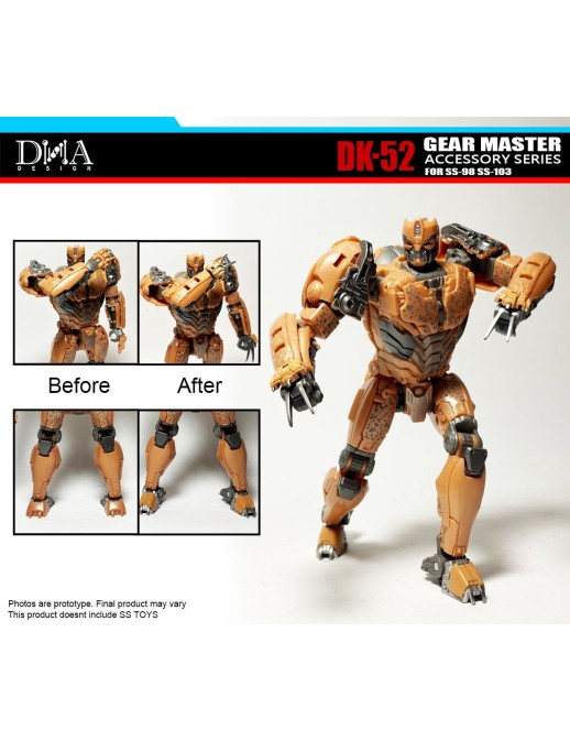 DNA Design DK-55 Upgrade Kit for Studio Series, Optimus Primal, Cheetor and Rhinox