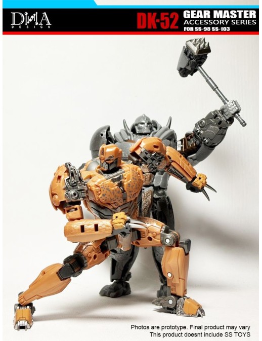 DNA Design DK-52 Upgrade Kit for Studio Series, Optimus Primal, Cheetor and Rhinox