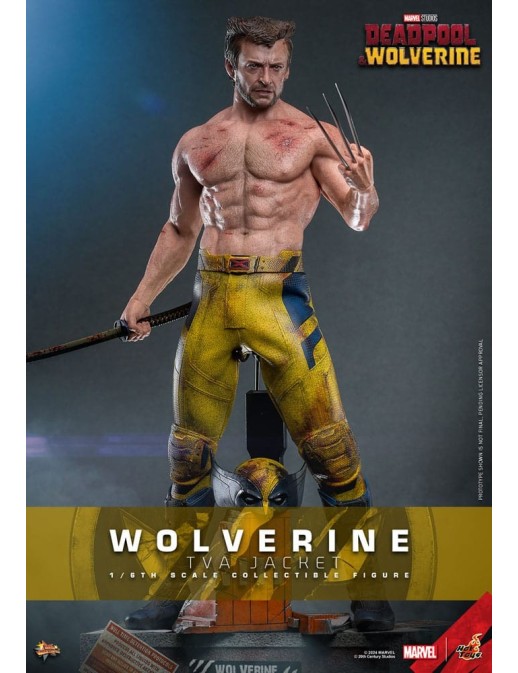 Hot Toys Movie Masterpiece Deadpool & Wolverine Wolverine TVS Jacket Version 1/6 Scale Collectible Figure