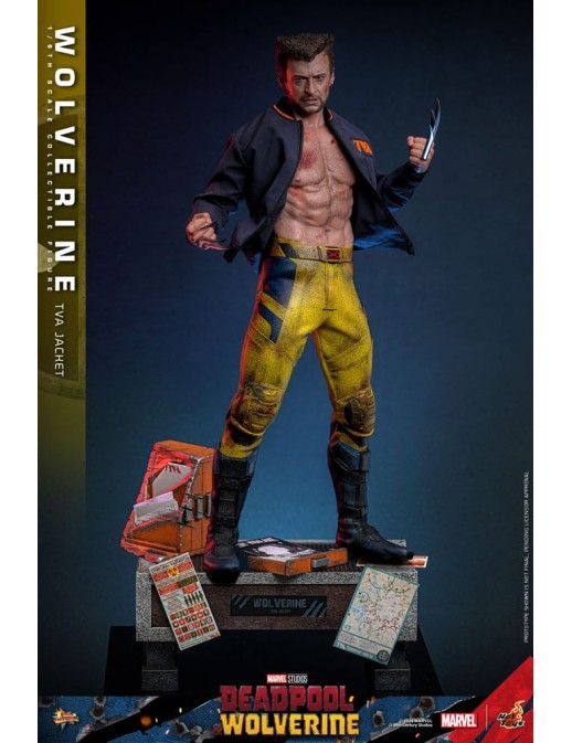 Hot Toys Movie Masterpiece Deadpool & Wolverine Wolverine TVS Jacket Version 1/6 Scale Collectible Figure