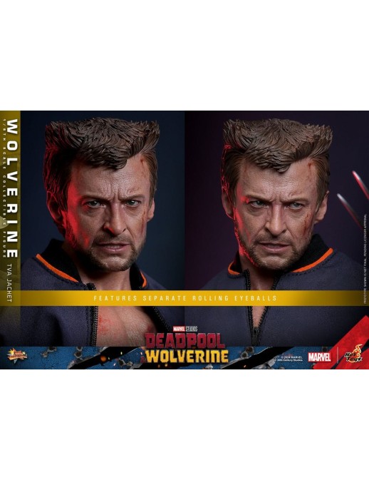 Hot Toys Movie Masterpiece Deadpool & Wolverine Wolverine TVS Jacket Version 1/6 Scale Collectible Figure