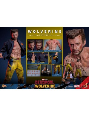 Hot Toys Movie Masterpiece Deadpool & Wolverine Wolverine TVS Jacket Version 1/6 Scale Collectible Figure