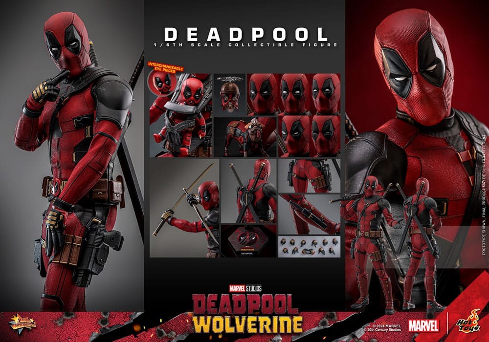 HOT TOYS MOVIE MASTERPIECE DEADPOOL & WOLVERINE DEADPOOL 1/6 SCALE COLLECTIBLE FIGURE