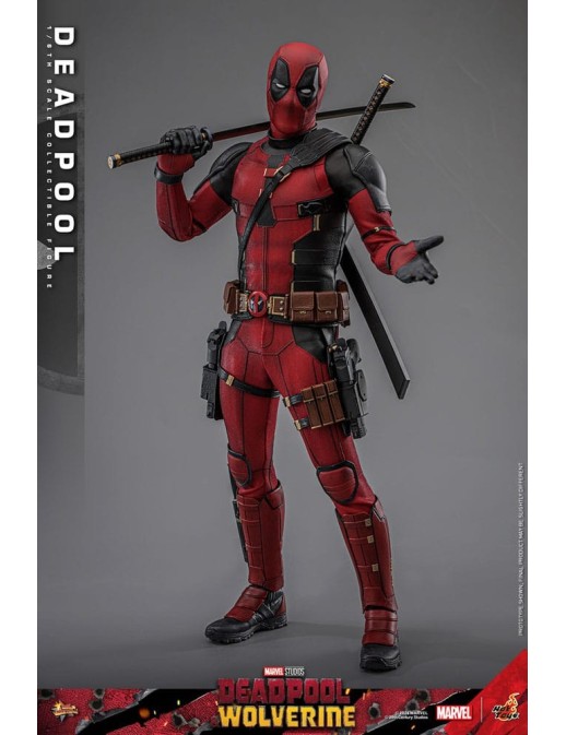 Hot Toys Movie Masterpiece Deadpool & Wolverine Deadpool 1/6 Scale Collectible Figure
