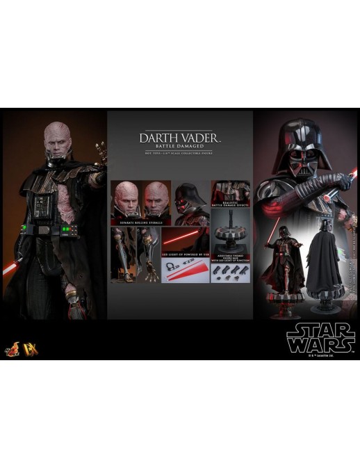 Hot Toys Star Wars Darth Vader Battle Damaged 1/6 Scale Collectible Figure