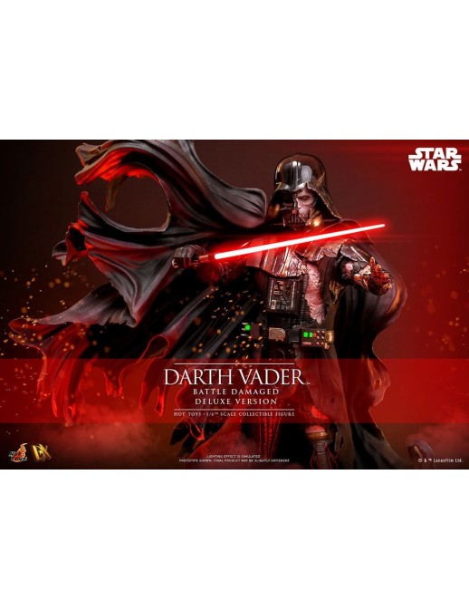 Hot Toys Star Wars Darth Vader Battle Damaged 1/6 Scale Collectible Figure Deluxe Version