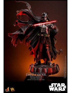 Hot Toys Star Wars Darth Vader Battle Damaged 1/6 Scale Collectible Figure Deluxe Version