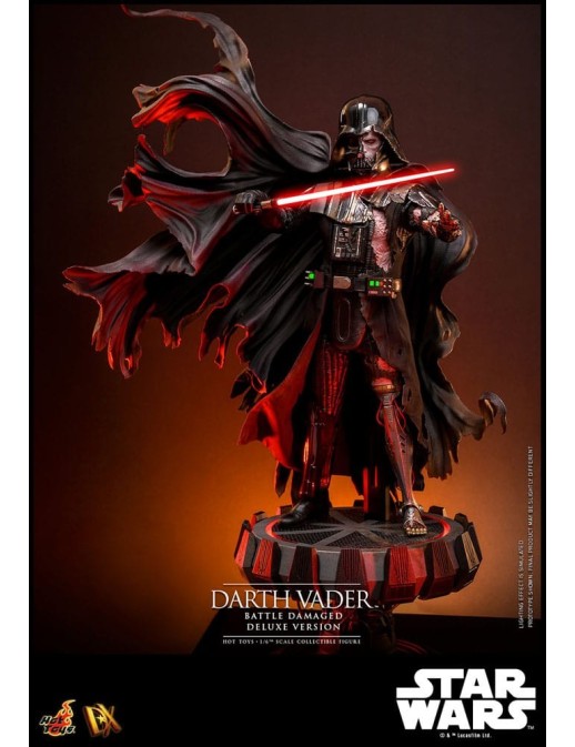 Hot Toys Star Wars Darth Vader Battle Damaged 1/6 Scale Collectible Figure Deluxe Version