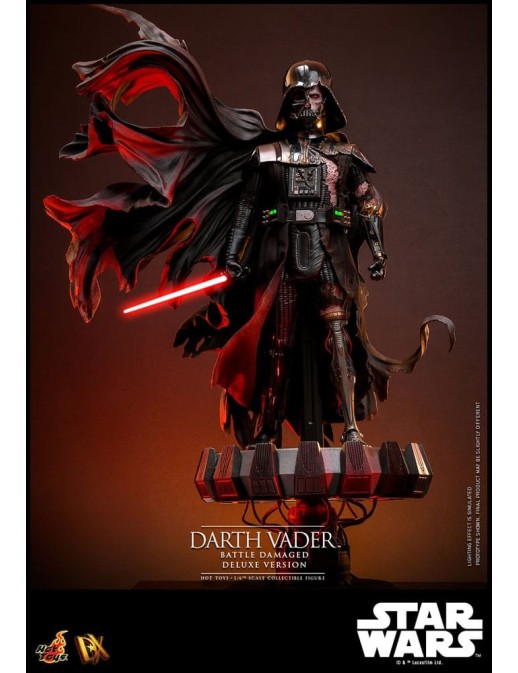 Hot Toys Star Wars Darth Vader Battle Damaged 1/6 Scale Collectible Figure Deluxe Version