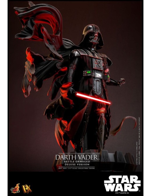 Hot Toys Star Wars Darth Vader Battle Damaged 1/6 Scale Collectible Figure Deluxe Version