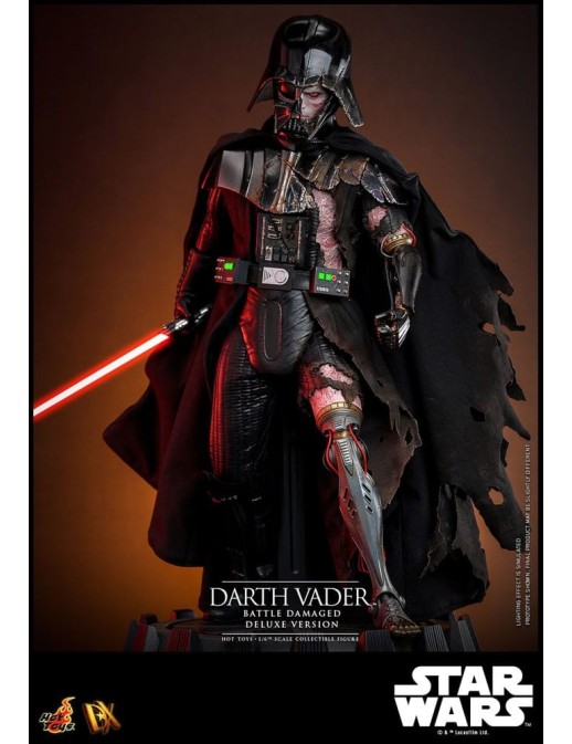 Hot Toys Star Wars Darth Vader Battle Damaged 1/6 Scale Collectible Figure Deluxe Version