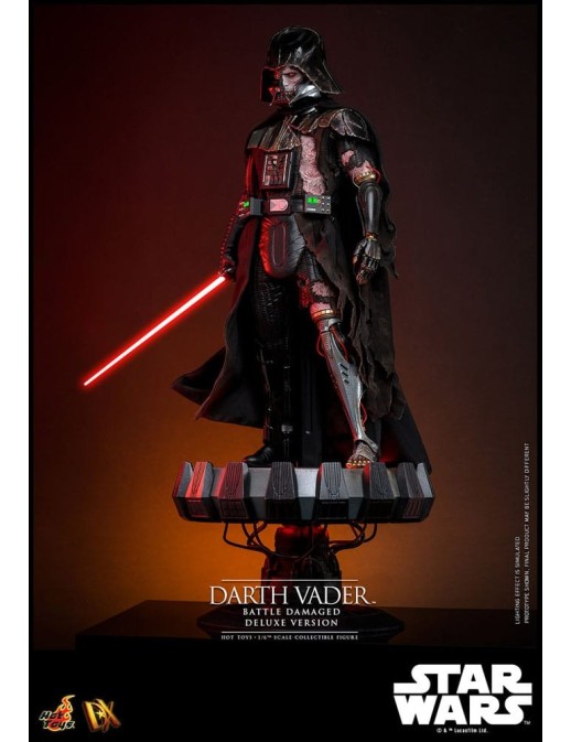 Hot Toys Star Wars Darth Vader Battle Damaged 1/6 Scale Collectible Figure Deluxe Version