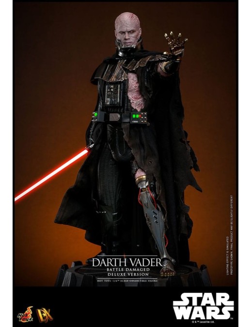 Hot Toys Star Wars Darth Vader Battle Damaged 1/6 Scale Collectible Figure Deluxe Version