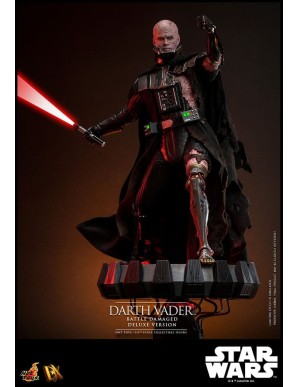 Hot Toys Star Wars Darth Vader Battle Damaged 1/6 Scale Collectible Figure Deluxe Version