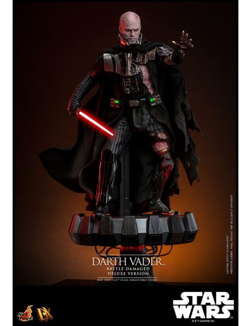 Hot Toys Star Wars Darth Vader Battle Damaged 1/6 Scale Collectible Figure Deluxe Version