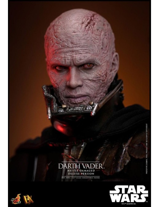 Hot Toys Star Wars Darth Vader Battle Damaged 1/6 Scale Collectible Figure Deluxe Version