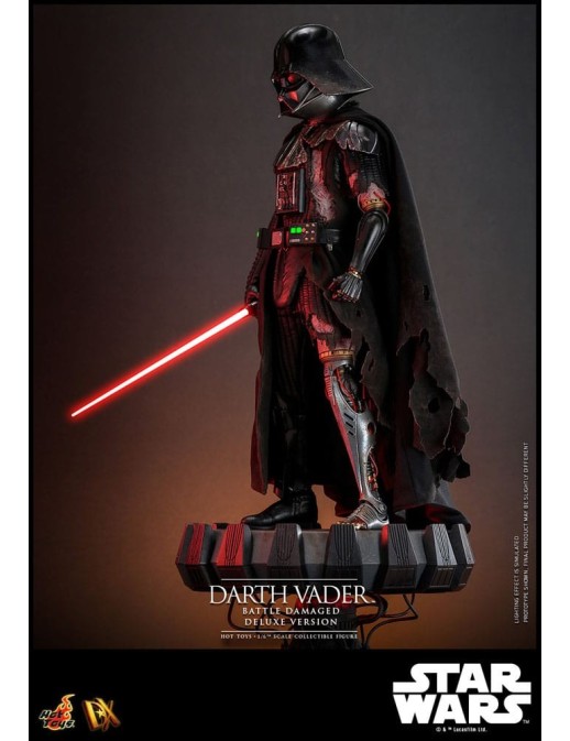 Hot Toys Star Wars Darth Vader Battle Damaged 1/6 Scale Collectible Figure Deluxe Version