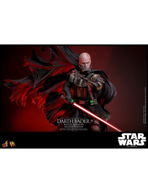 Hot Toys Star Wars Darth Vader Battle Damaged 1/6 Scale Collectible Figure Deluxe Version