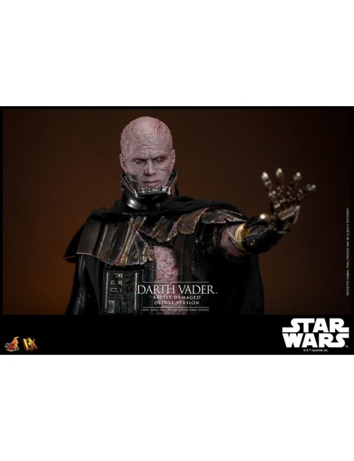 Hot Toys Star Wars Darth Vader Battle Damaged 1/6 Scale Collectible Figure Deluxe Version