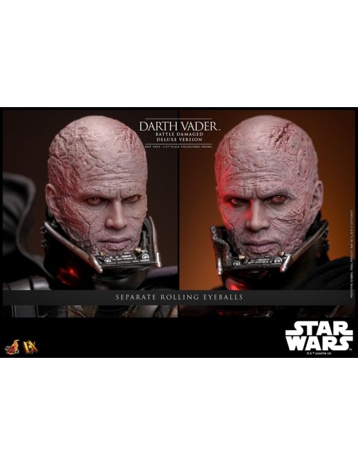 Hot Toys Star Wars Darth Vader Battle Damaged 1/6 Scale Collectible Figure Deluxe Version