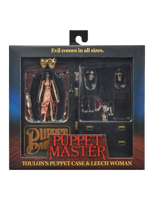 Neca Puppet Master Leech Woman & Toulon's Puppet Case