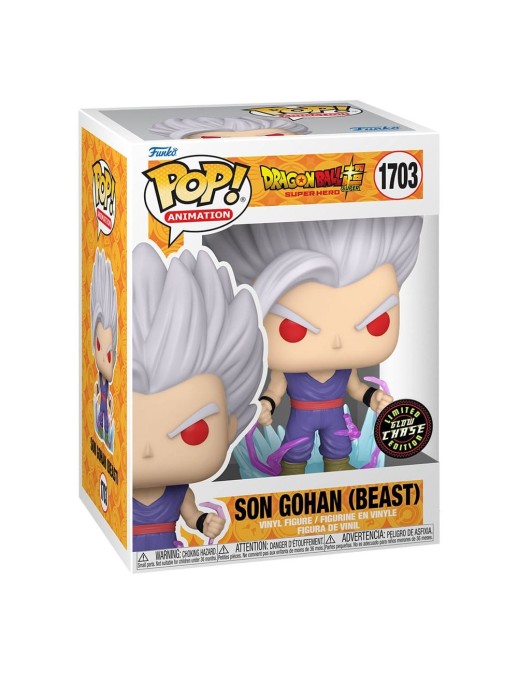 Funko POP! Animation 1703 Dragon Ball Super Super Hero Son Gohan Beast Glow Chase Limited Edition