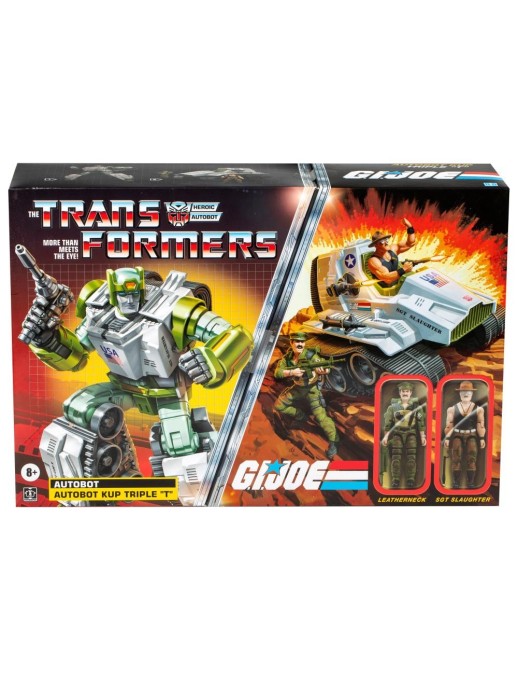 Hasbro Transformers Collaborative G.I. Joe Autobot Kup Triple "T" with Sgt. Slaughter and Leatherneck