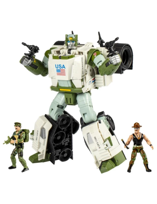 Hasbro Transformers Collaborative G.I. Joe Autobot Kup Triple "T" with Sgt. Slaughter and Leatherneck