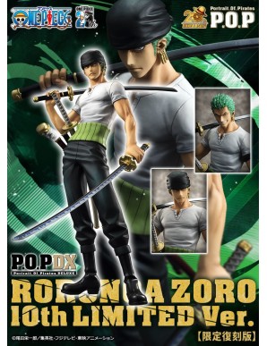 Megahouse P.O.P. Portrait of Pirates One Piece NEO-DX Roronoa Zoro 10th Limited Version Limited Edition
