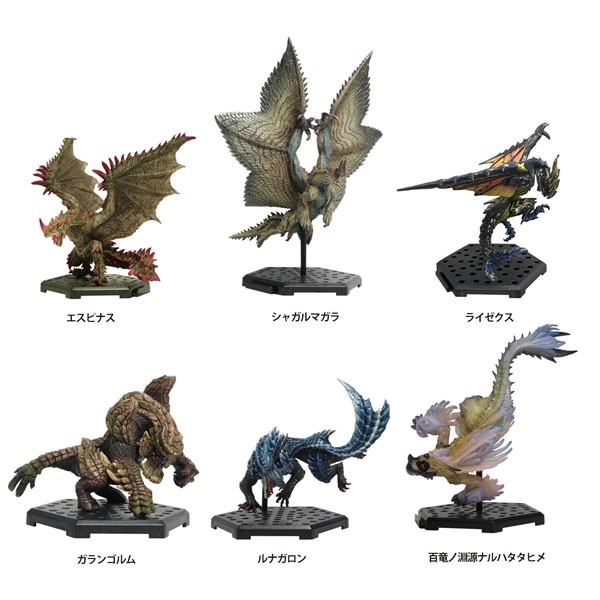 CAPCOM FIGURE BUILDERS MONSTER HUNTER STANDARD MODEL PLUS THE BEST VOL. 22-23-24 BOX 6 FIGURES
