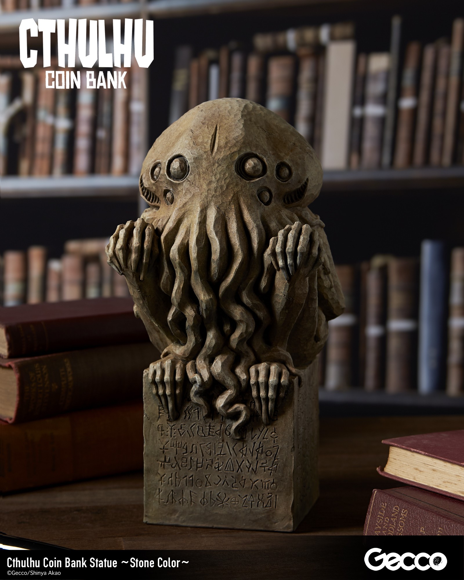 GECCO CTHULHU STONE COLOR COIN BANK
