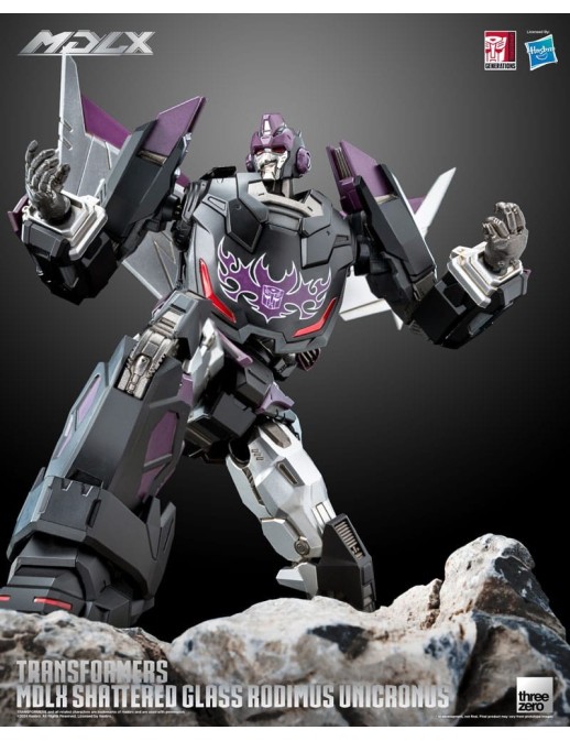 Threezero Transformers MDLX Articulated Figures Series Shattered Glass Rodimus Unicronus