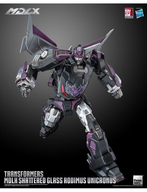Threezero Transformers MDLX Articulated Figures Series Shattered Glass Rodimus Unicronus